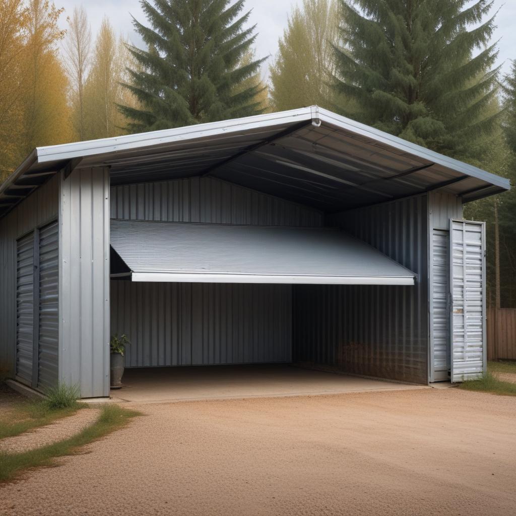Особенности металлических гаражей с навесом: конструкции, материалы и эксплуатационные аспекты Особенности металлических гаражей с навесом: конструкции, материалы и эксплуатационные аспекты