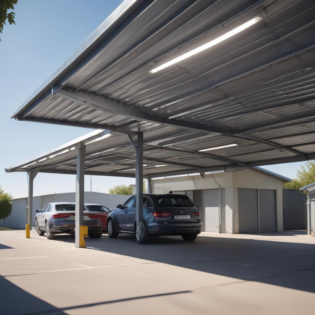 Металлические гаражи с навесом: обзор конструкций, материалов и условий эксплуатации