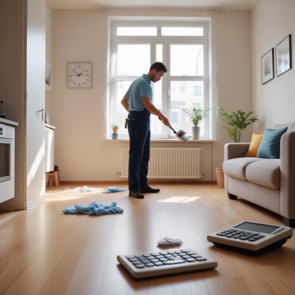 Уборка квартир по тарифу 70 руб./м2: условия услуг и расчёт цены