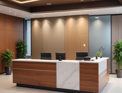 Стойки ресепшн для администратора: обзор вариантов и цен Стойки ресепшн для администратора: обзор вариантов и цен