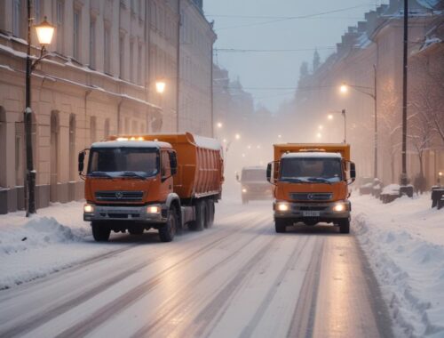 Услуги вывоза снега в Ленинградской области и регионе северо‑запада