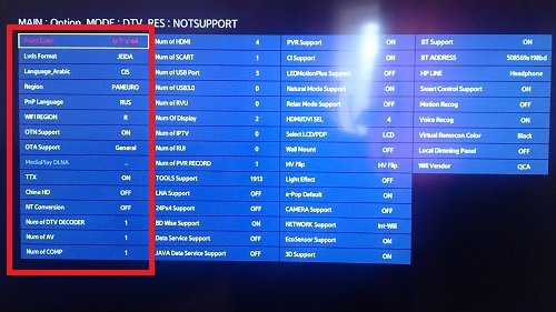 Smart TV Service Remote Control Смена региона в ТВ Samsung SmartTV Е,F,H,J